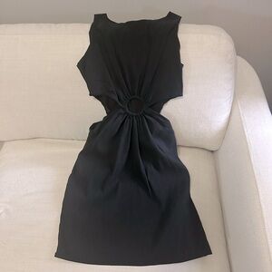 Zara Black Cut-Out Mini Dress